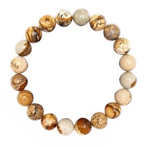 Picture Jasper 8mm Stretch Bracelet